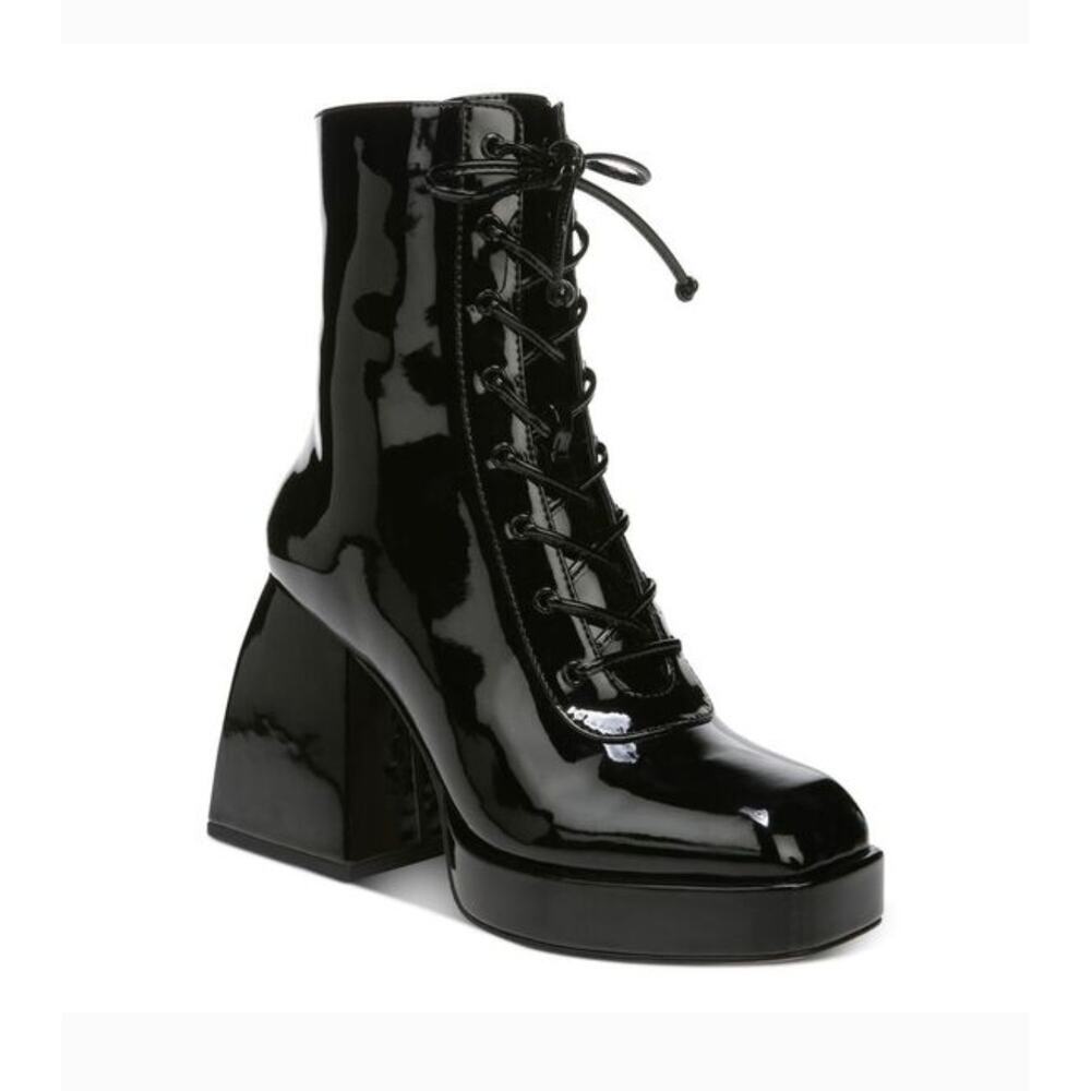 Circus NY by Sam Elderman Kia 1" Platform Booties with a Block Heel Size 10